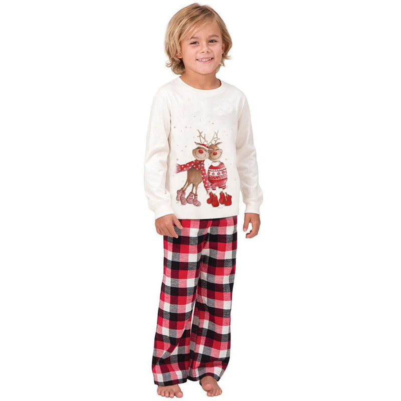 PLAID FAMILY REINDEER CHRISTMAS PJS