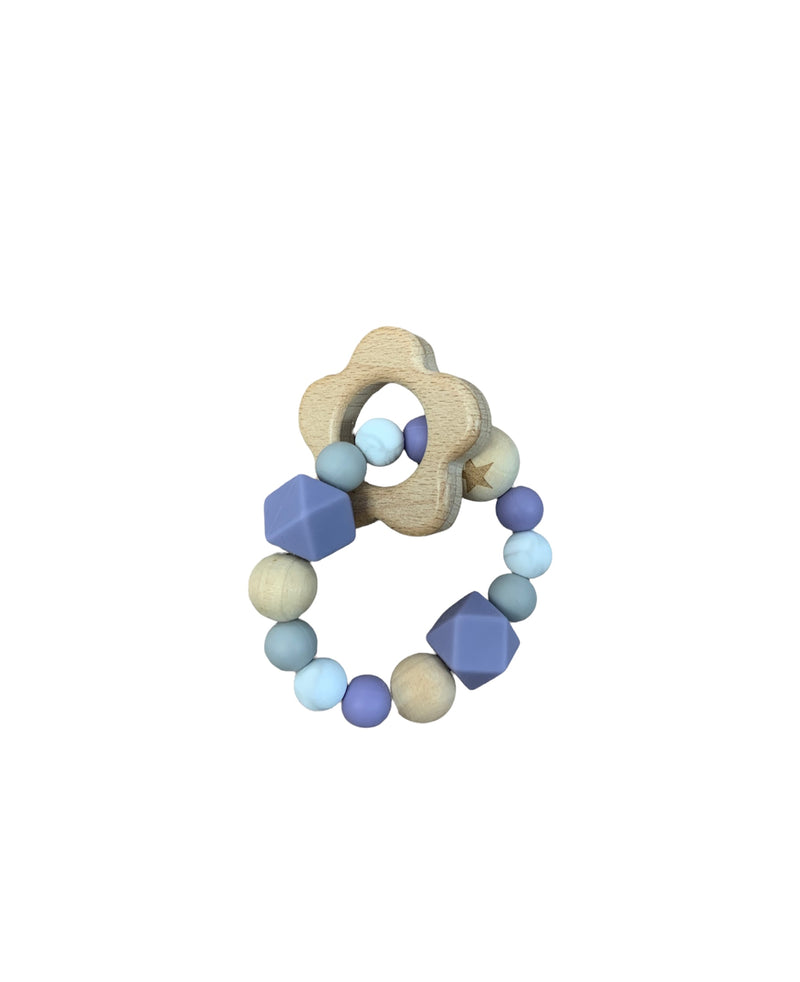 SILICONE AND WOOD TEETHER