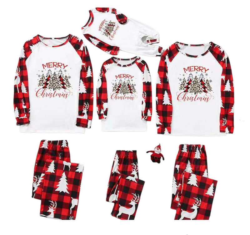 MERRY CHRISTMAS PLAID FAMILY PJS